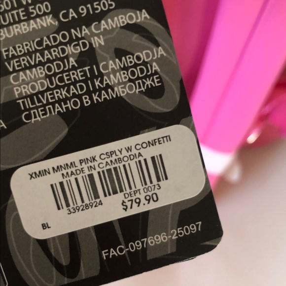 Loungegly Disney Minnie Mouse Pink Confetti  mini Backpack  Hard Tag New! - Picture 12 of 13